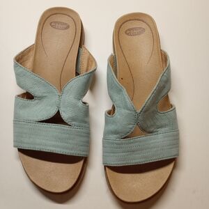 Dr. Scholl's Women's Light Green Sea Foam Kourtney Sandals 6M